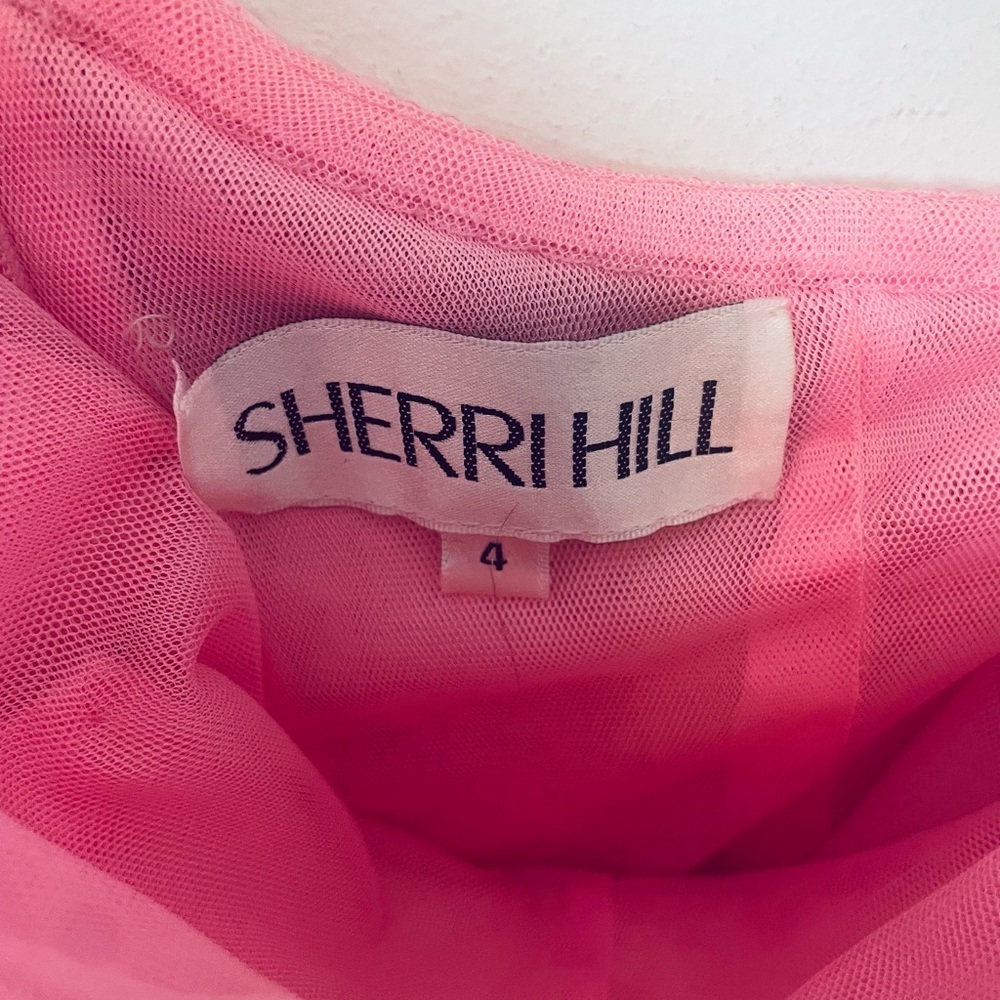 Sherri Hill Beaded One-Shoulder Dress - Picture 5 of 10